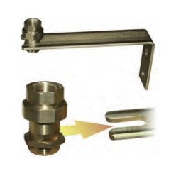 Soporte con doble válvula de retención p/vaso expansor