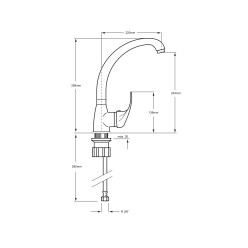 Grifo de cocina Lena 2