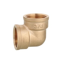 Codo latón H-H