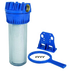 Set portacartuchos 10" (conexión1"), filtro y accesorios