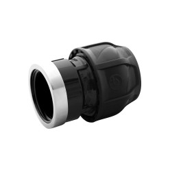 Enlace rosca hembra con refuerzo inox PE