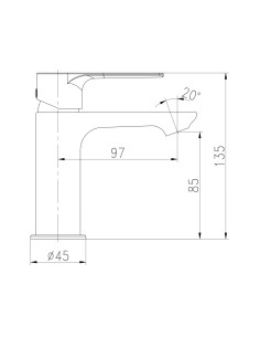 Grifo lavabo Alba 2