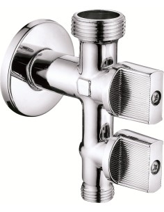 Válvula lavadora-lavabo vertical