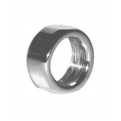 Tuerca cromada pared 3/4" latón