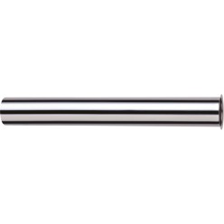 Tubo Ø32 cromo 30 cm metálico con pestaña